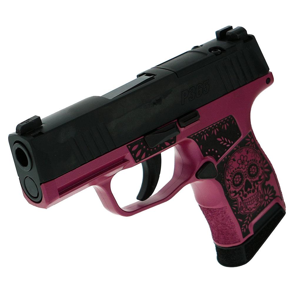 Sig Sauer "Sugar Skull-Medusa Pink" P365 Optic Ready Handgun 9mm Luger 10rd Magazines(2) 3.1" Barrel X-RAY 3 Sights