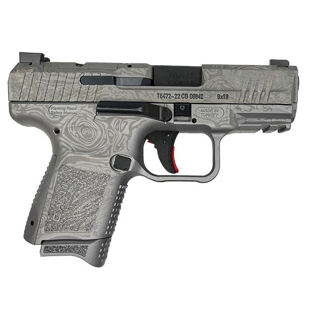 Century Arms Canik TP9 Elite SC 9mm Luger 12rd Magazine 3.5" Barrel Damascus Silver