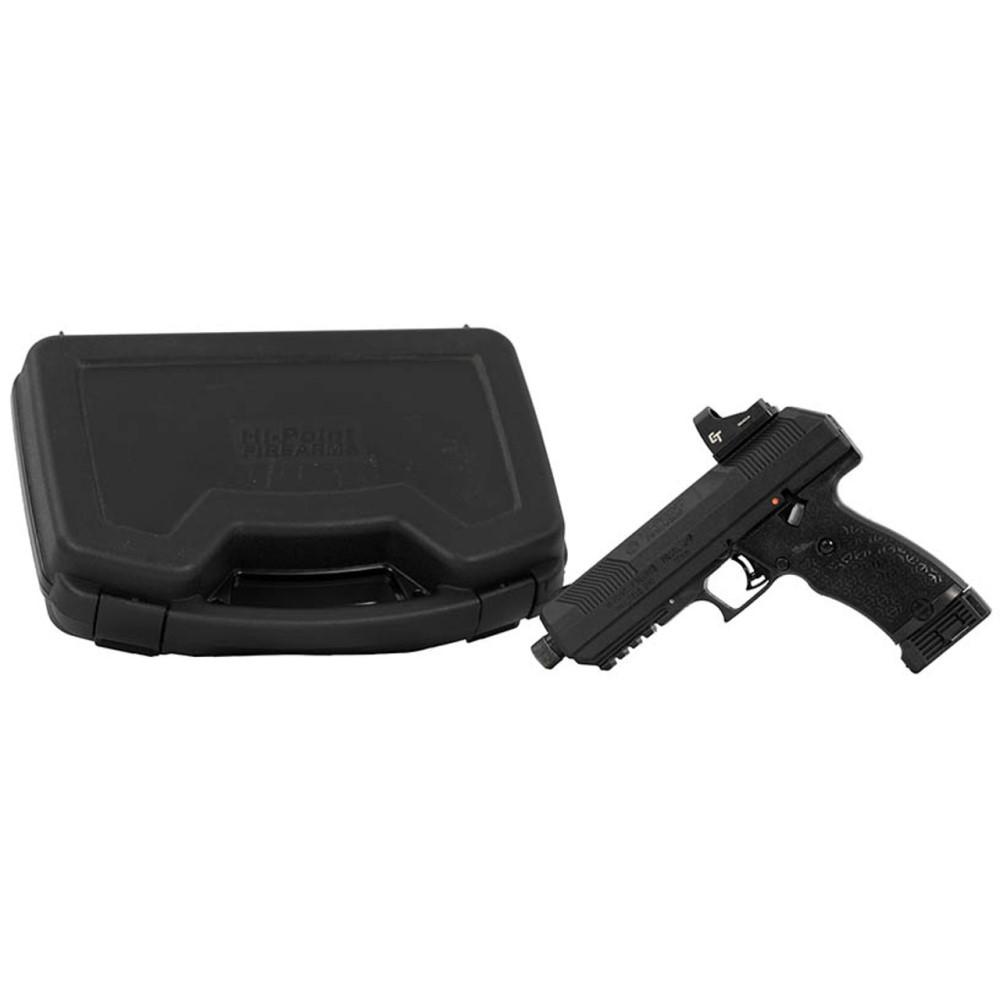 752334900777 HiPoint JXP Handgun 10mm 10rd Magazine 5.2" Threaded Barrel Black with Crimson Trace Red Dot Sight and Case