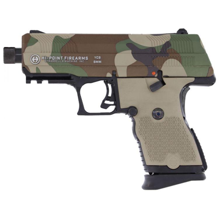 752334901156 Hi-Point Firearms Yeet Cannon M81 Slide Handgun 9mm Luger 8rd Magazine 3.5" Threaded Barrel Black