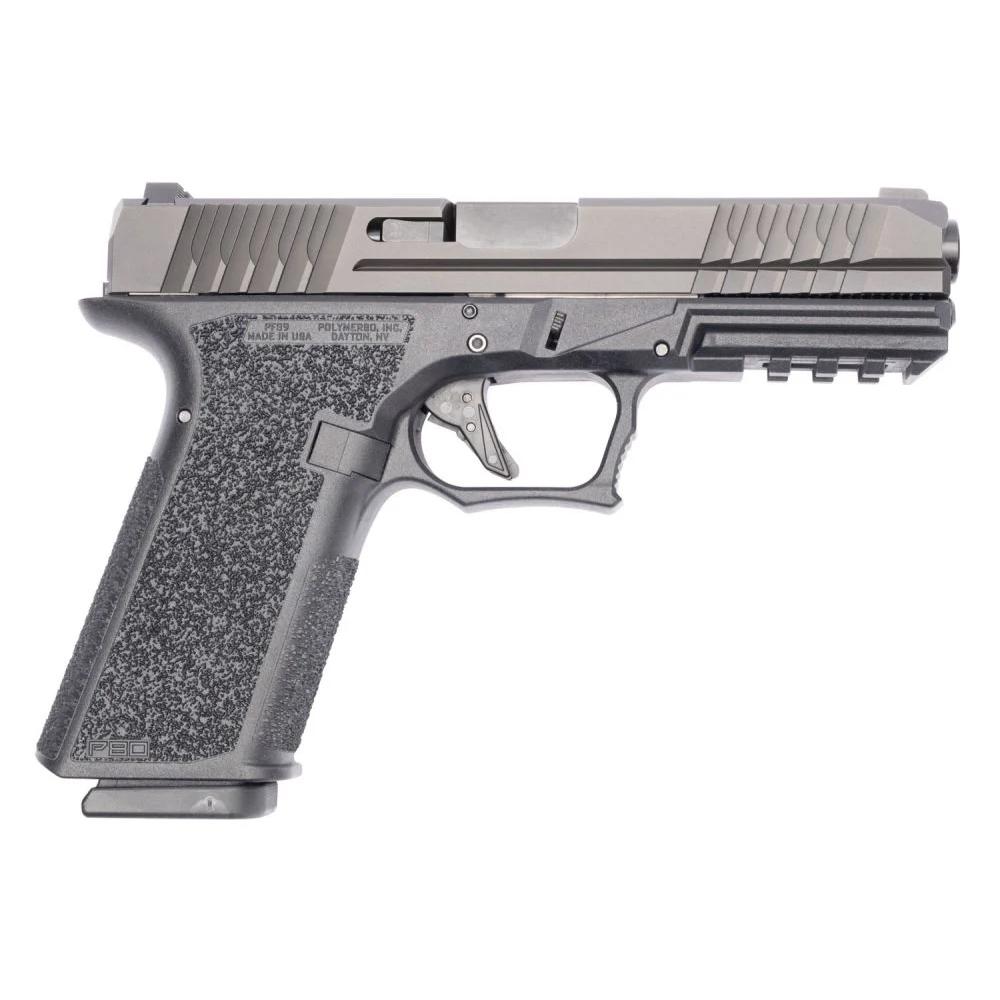 Polymer80 P80 PFS9 Full Size Pistol 9mm 17/rd 4.49" Barrel Optic Cut Slide Black