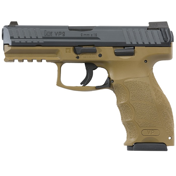642230255449 H&k Vp9 Fde Semi Auto 9mm 2-10rd Mags