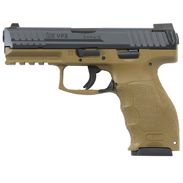 642230255166 H&k Vp9 Fde Semi Auto 9mm Night Sights 3-10rd Mags