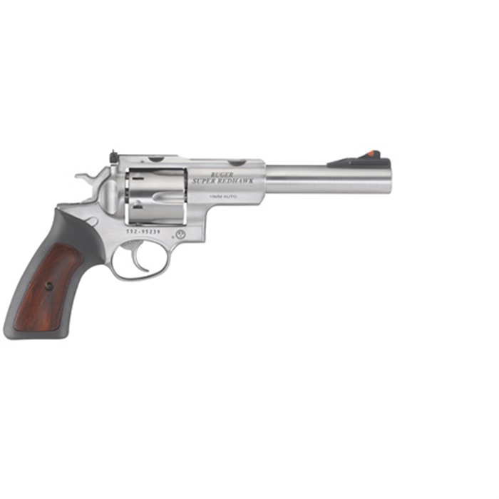 736676055241 Ruger Da Revolver Super Redhawk 10mm 6.5'' Bbl