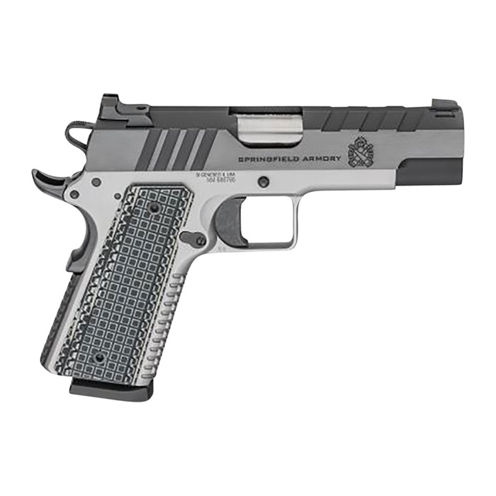 706397934507 1911 Emissary 4.25'' 45 Acp 8+1-rnd Stainless/black Handgun