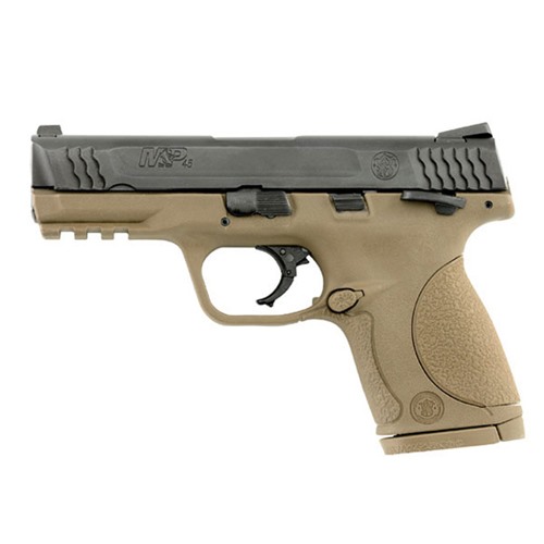 Smith & Wesson M&p45c Compact 45acp 4''  Bbl Thumb Safety Fde