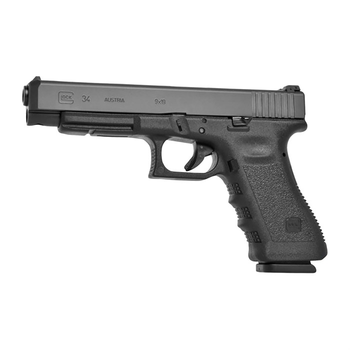 764503343018 Glock 34 Gen 3 9mm Luger 5.31'' Bbl (2)10-round Mags Black