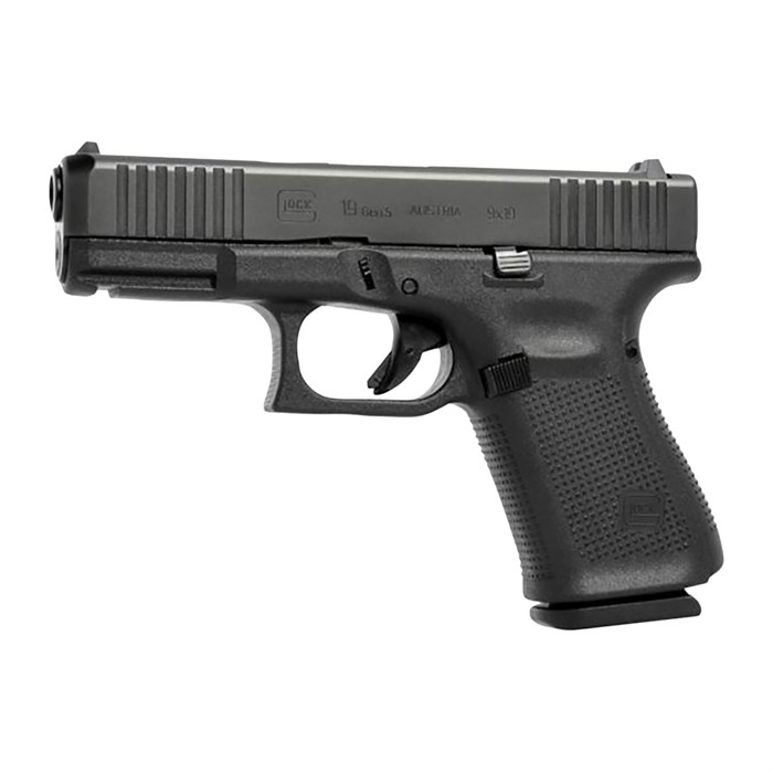 764503037238 Glock 19 Gen 5 9mm Luger 4.02'' Bbl (3)10-round Mags Black
