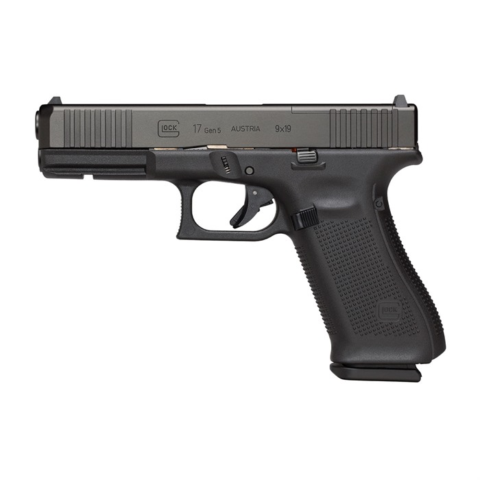764503034770 Glock 17 Gen 5 9mm Luger Mos (3)17-round Mag Black Rebuilt