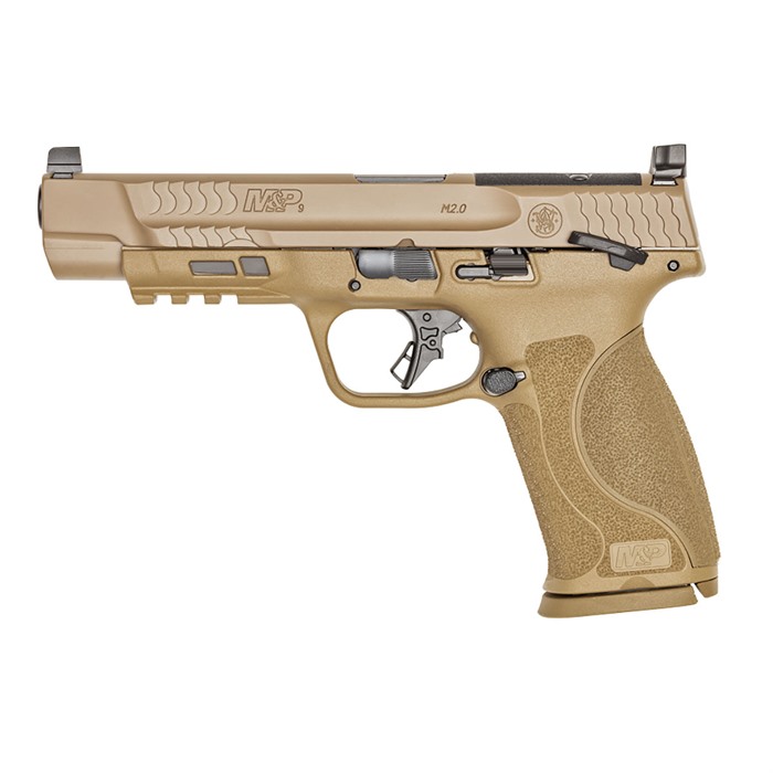 022188889611 M&p 9 M2.0 Or 9mm Luger 5'' Bbl (2)17rd Mags Thumb Safety Fde