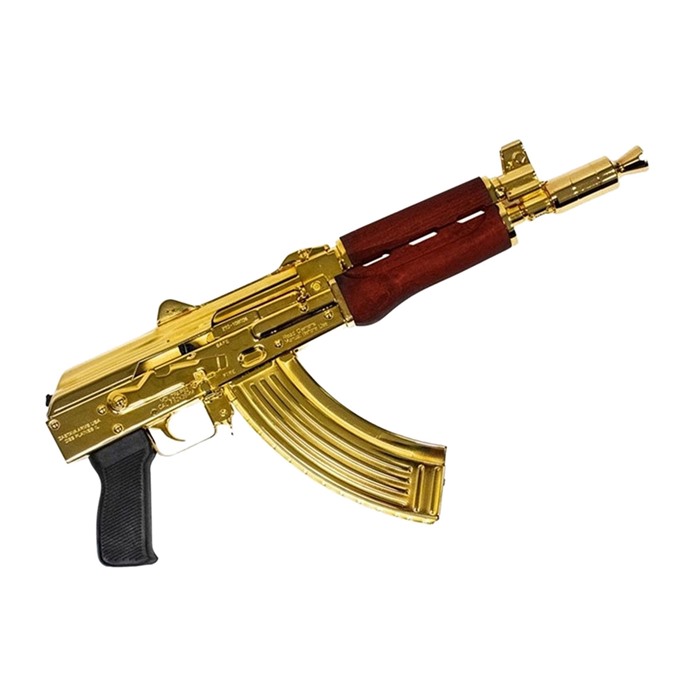 Zpap92 Ak Pistol 7.62x39mm 10'' Bbl (1)30rd Mag Gold