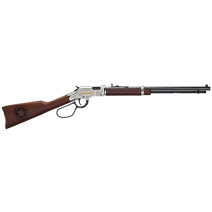 619835016744 Texas Rangers Tribute Ed 22 Long Rifle 20'' Bbl 16rd Nickel