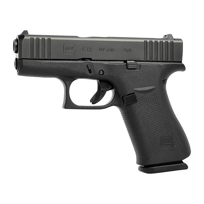 764503037832 Glock 43x Subcompact 9mm Luger 3.41'' Bbl (2)10-rd Mag Black