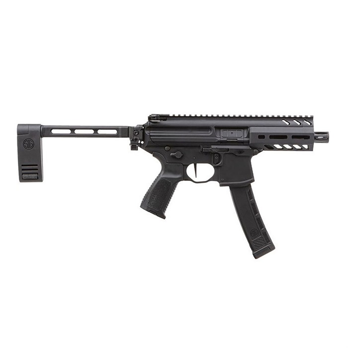 798681666744 Mpx K Pcb 9mm Luger 4.5'' Bbl (1)35rd Mag Black With Brace
