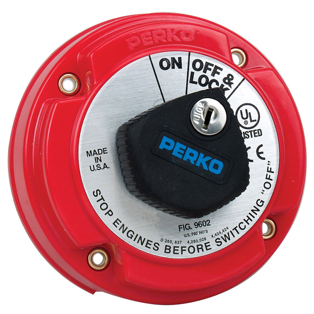 Perko Medium Duty Main Battery Disconnect Switch w/Key Lock 85226560446