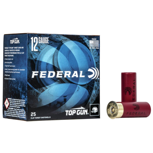 029465019372 Top Gun Target Shotshells - 12 Ga, 2.75", 1-1/8 Oz, 8 Shot, 1200 Fps, 25/bx