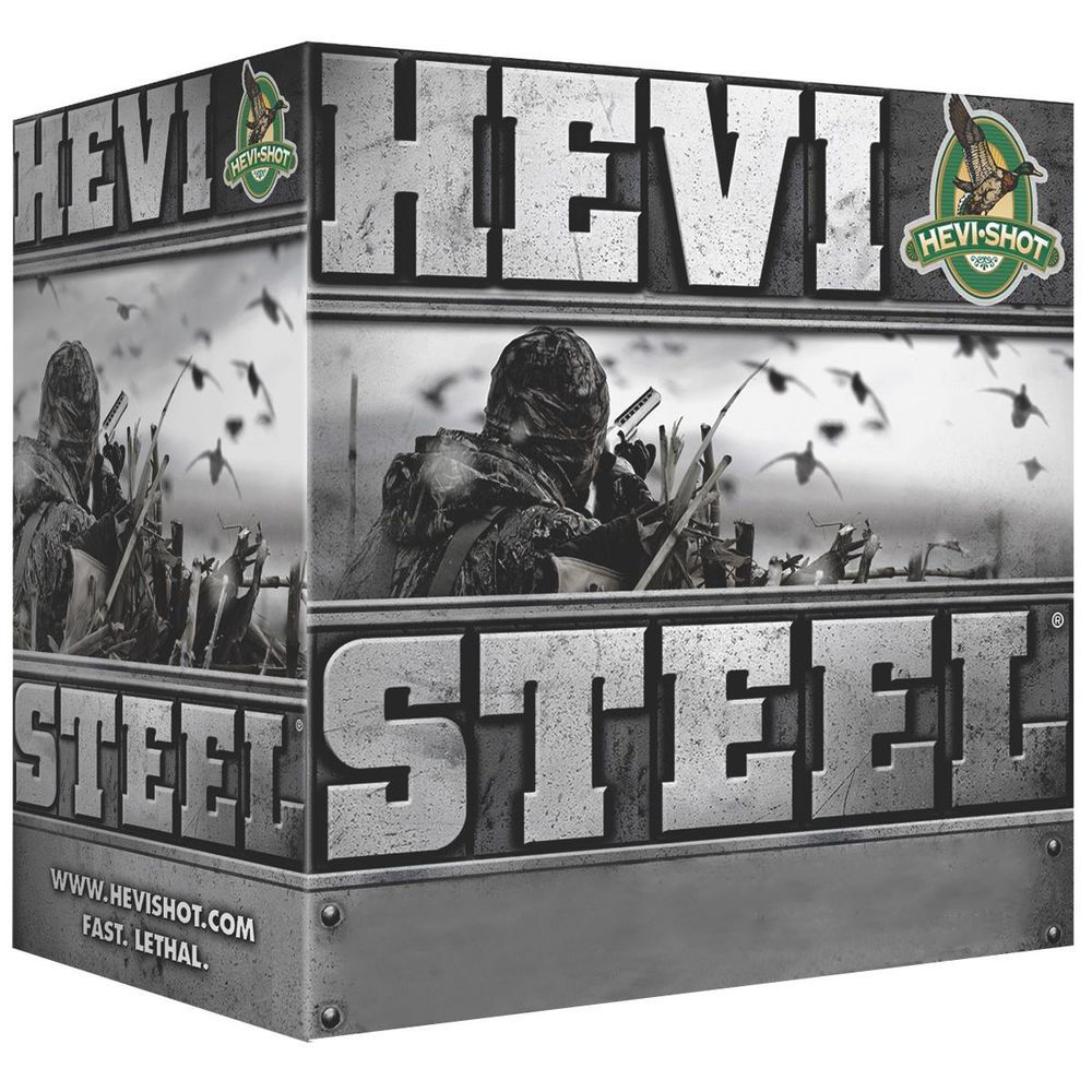 Hevi-steel Shotshells - 12 Gauge, 3-1/2", 1-3/8 Oz, 1550 Fps, Shot Sz 3, 25/bx