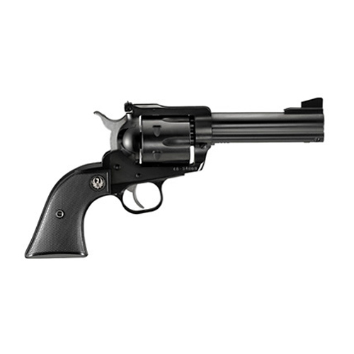736676004058 .41 Remington Magnum New Blackhawk - BN-41, 4.62" Barrel, 6 Rounds, Black Checkered Hard Rubber Grips/Blued