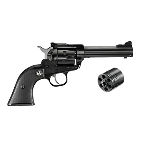 736676006236 .22 Long Rifle/.22 WMR Single-Six Convertible - NR-4, 4.62" Barrel, 6 Rounds, Black Checkered Hard Rubber Grips/Blued