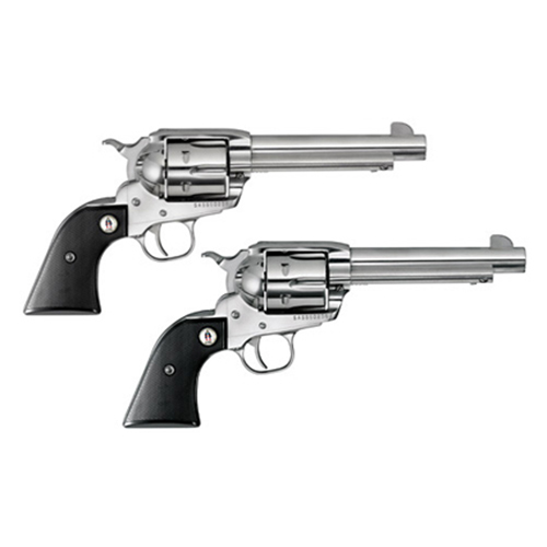 736676051335 Vaquero - KNV-34-SASS, .357 Mag, 4.63" Barrel, 6rds, Black Checkered Grips/High-Gloss SS