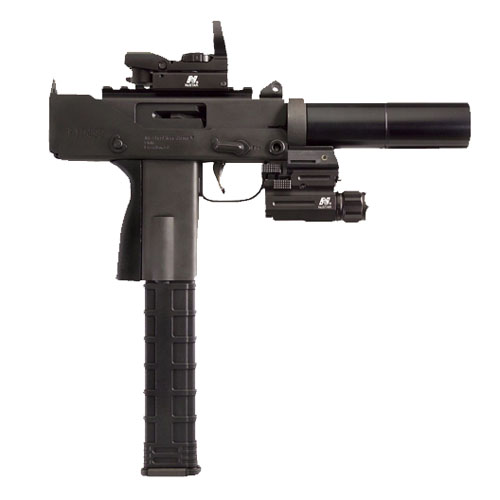 Mini 9mm Pistol 3.5" Side Cocker Threaded Barrel - 35 Round