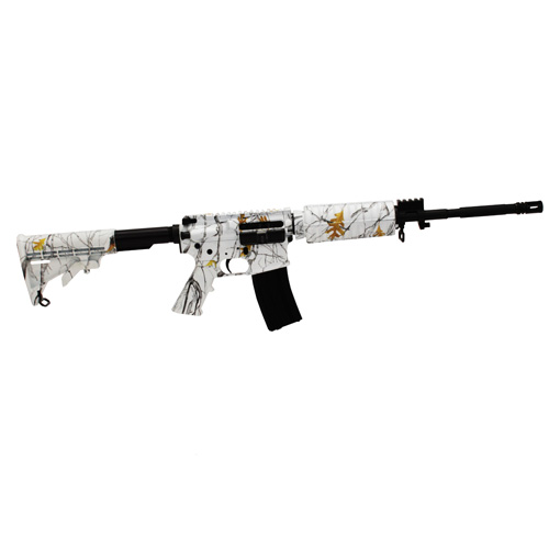SRC 16" M4 223/5.56 Rifle - Flat Top, Snowfall, 30 Round