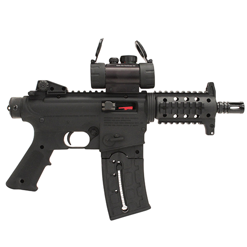 884110372512 715P 22 LR AR Style Pistol - 6" Barrel w/Red/Green Dot Sight, 25 Round Magazine