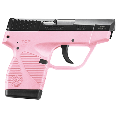 738 TCP .380 ACP - 3.3" Blued, Pink Grip 6+1