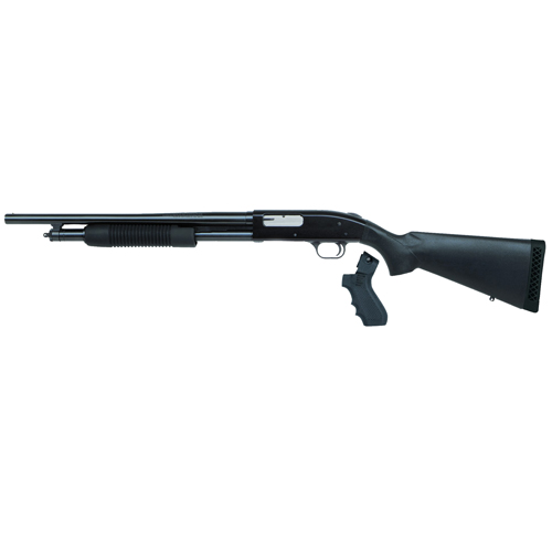 015813598170 500L Persuader - 12 Gauge, 18.50" Barrel, 6 Rounds, Pistol Grip Black Synthetic Stock, Left Hand