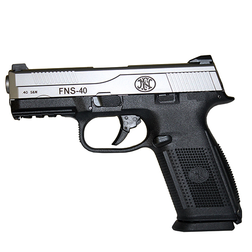 FNS-40 NMS Black/Stainless Steel (3) 14-Round Night Sights