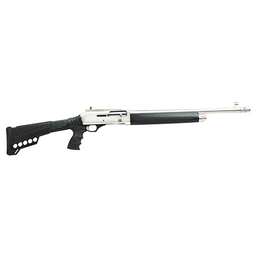 Commando - 12 Gauge, 3" Chamber, 4 Rounds, 18.50" Barrel, Silver Marinecote