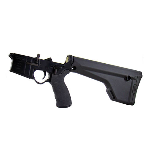 Complete Lower with Magpul Fixed Stock with Ergo Grip Pistol Grip, Black