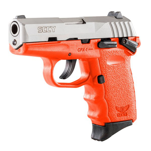 CPX-1 9mm with Safety - 3.10" Barrel, 10 Rounds, Stainless Steel/Orange