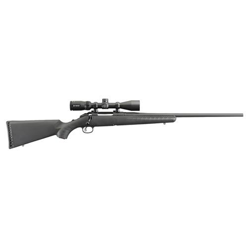736676169313 American with Vortex Crossfire II Riflescope - .243 Winchester, 22" Barrel, 4 Rounds, Black Synthetic Stock/Matte Black