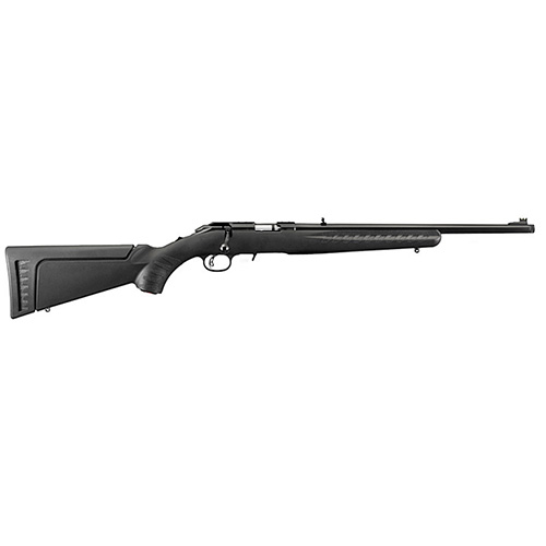 736676083121 American Standard Rimfire Rifle - .17 HMR, 18" Barrel, 9 Rounds, Black Synthetic Stock/Satin Blued