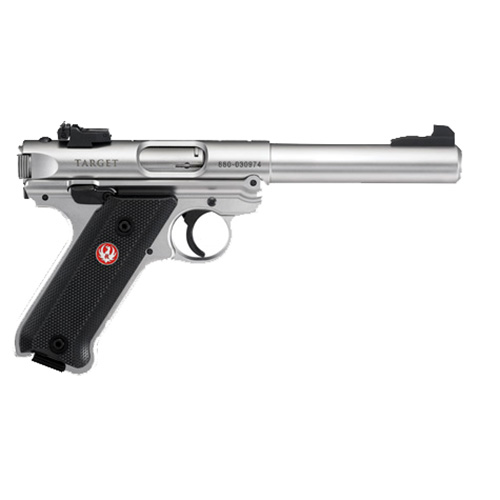736676401031 Mark IV Target - .22 Long Rifle, 5.50" Barrel, 10 Rounds, Black/Stainless Steel