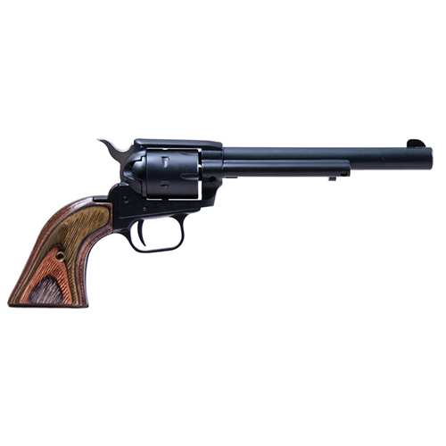 727962506318 Rough Rider Small Bore Revolver - .22 Combo, 6 1/2" Barrel, 6 Rounds, Open Fixed Sight, Camo Green Grip, Blk Satin