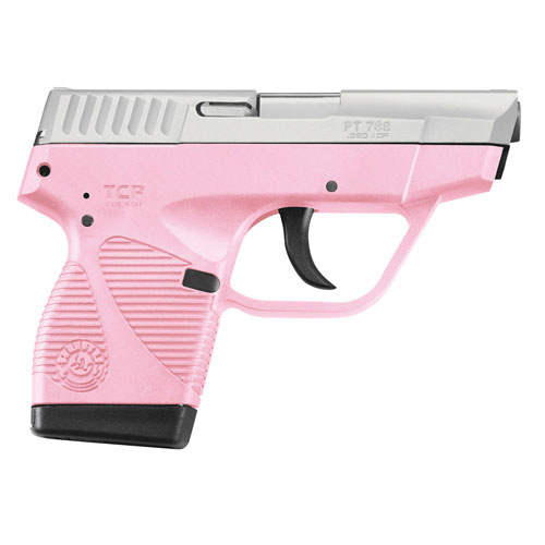 738 TCP .380 ACP - Stainless Steel/ Pink Polymer Grips, 6+1 Capacity