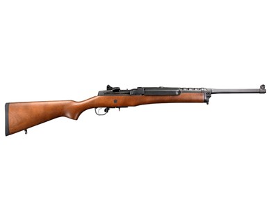 736676058013 Mini-14 Ranch 5.56mm NATO - Mini-14/5, 18 1/2" Barrel, 5 Rounds, Hardwood Stock/Blued