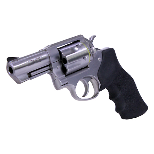 736676017157 GP100, .357 Magnum - KGPF-331, 3" Barrel, 6 Rounds, Hogue Monogrip Grips/Satin Stainless