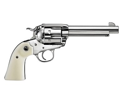 736676051298 Vaquero - KNVRB-455 Bisley, .45 LC 5 1/2" Barrel 6rds, Simulated Ivory Grips/High-Gloss SS