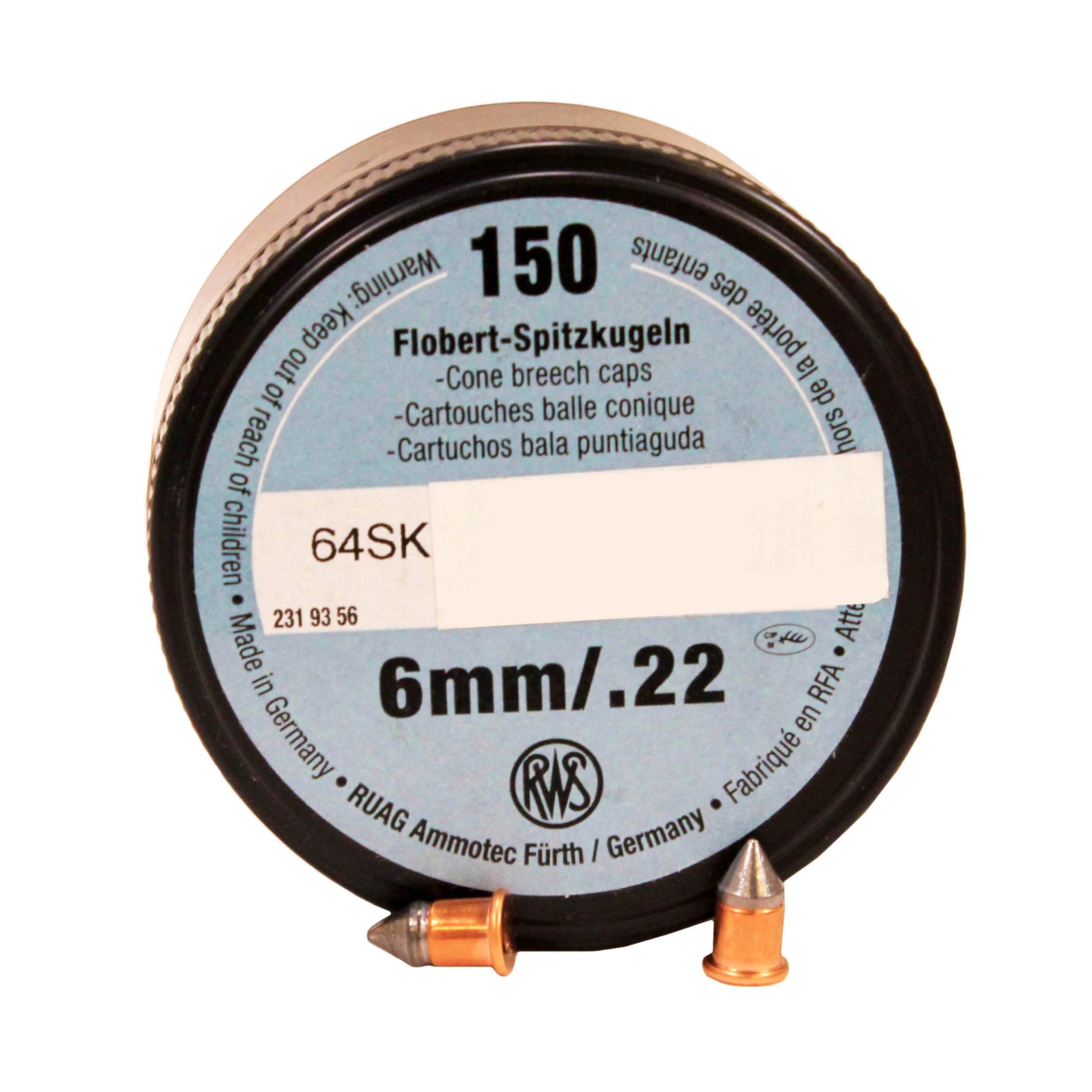 Rwsf .22 L.r,6mm Cb Cap Conical 150 Ct