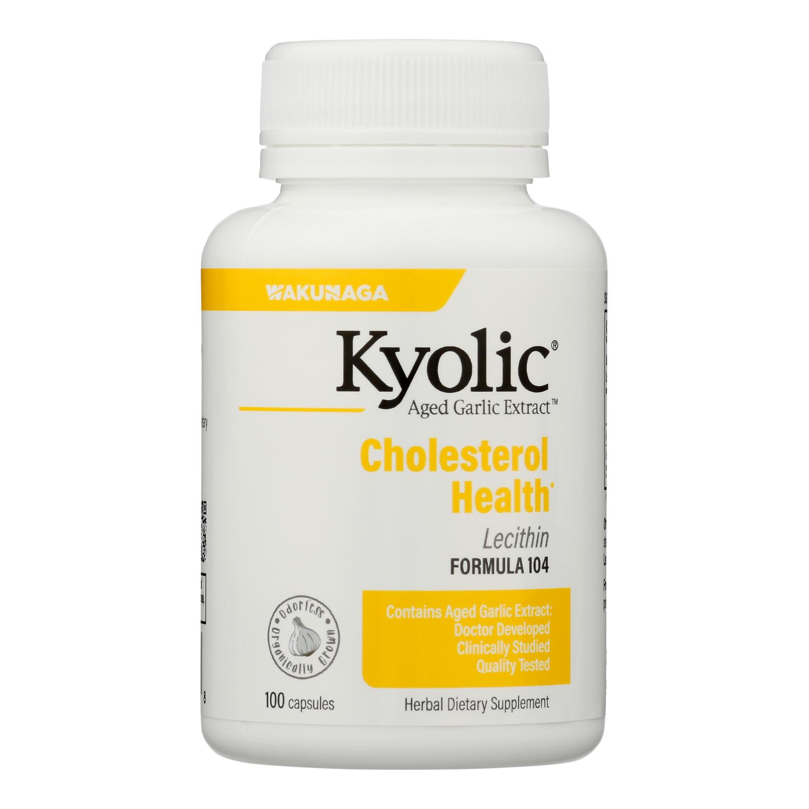Kyolic Aged Garlic Extract Cholesterol Formula 104 100 Capsules eBay