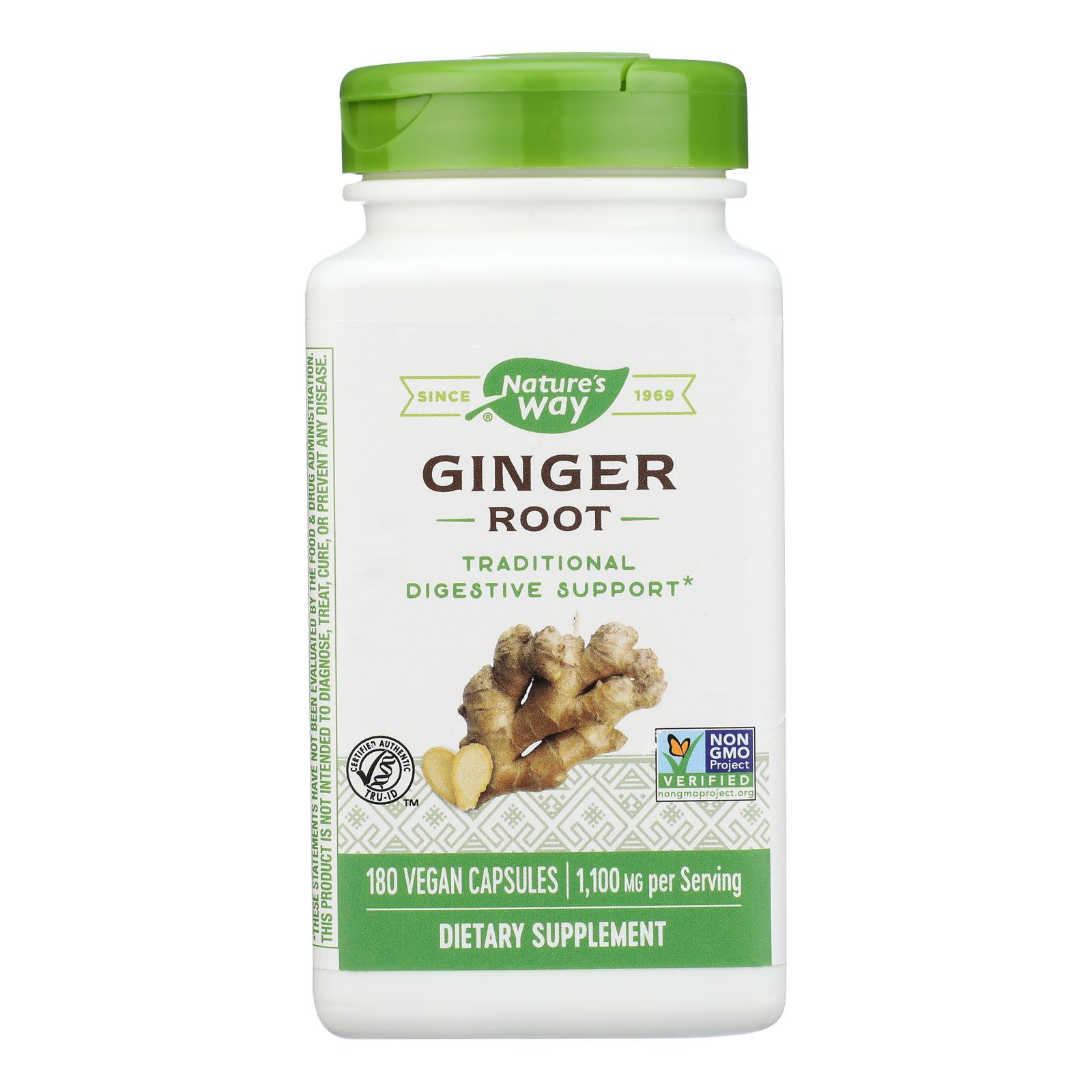 Nature's Way Ginger Root 180 Capsules eBay