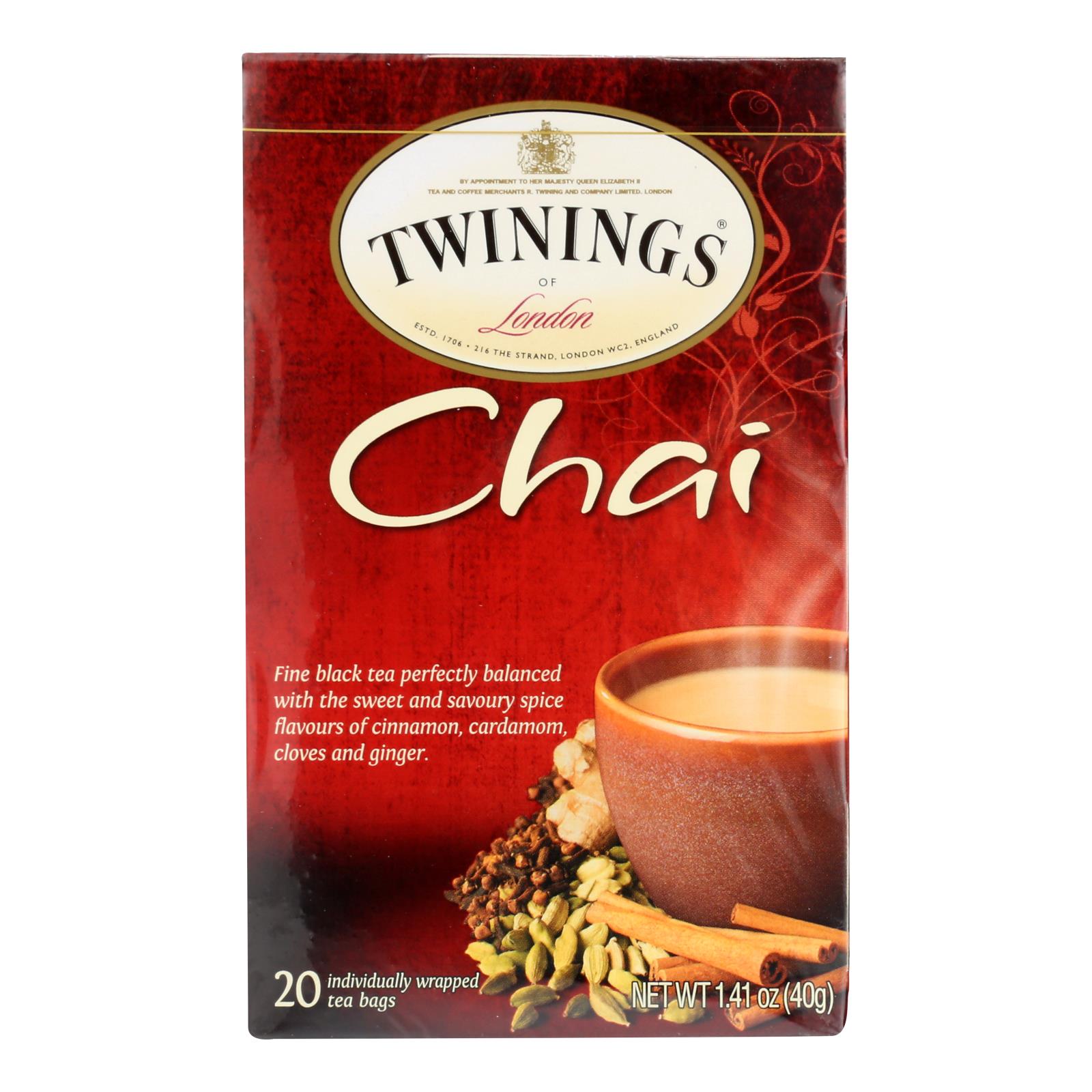 Twining's Tea Chai Case Of 6 20 Bags eBay