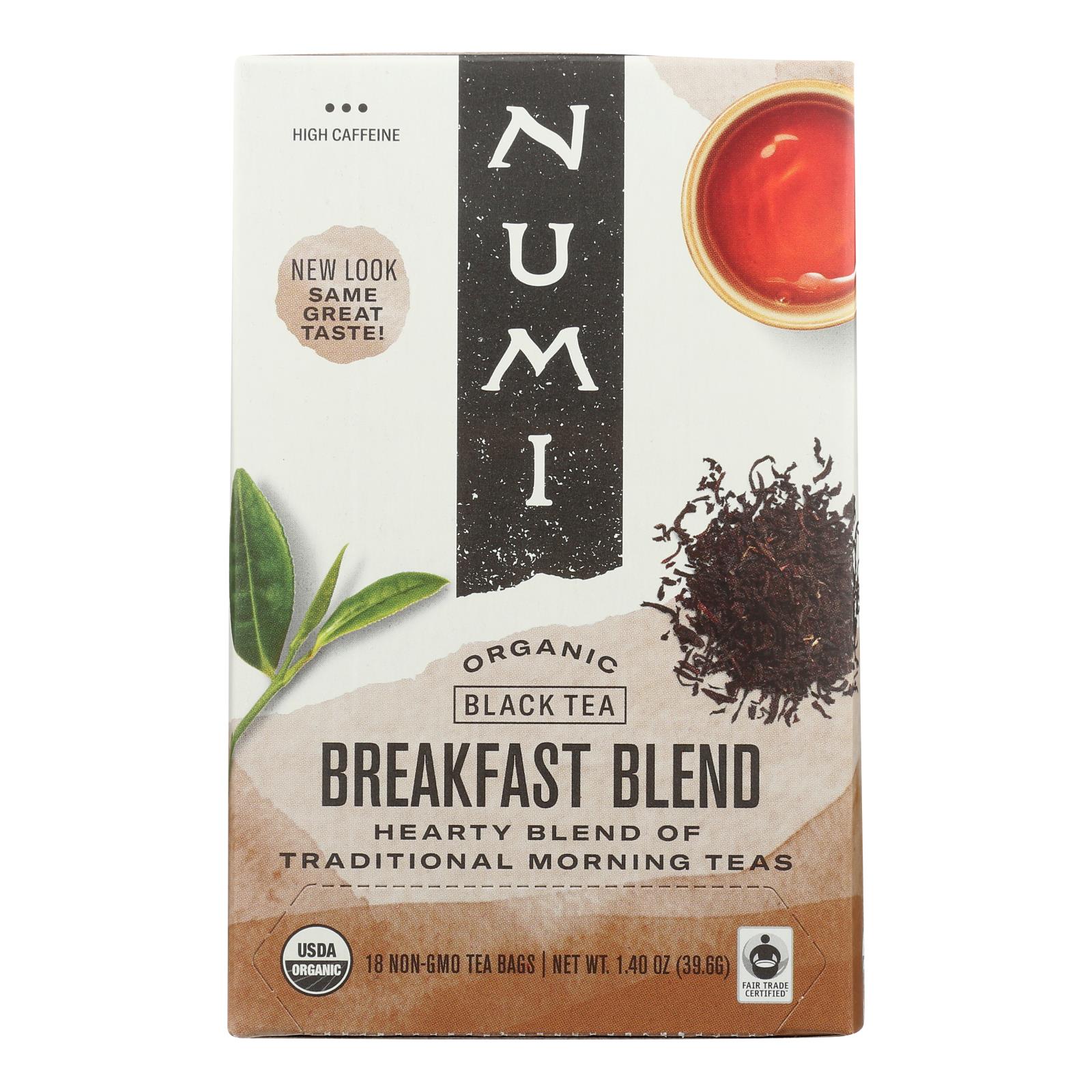 Numi Tea Black Tea Breakfast Blend Case Of 6 18 Bags eBay