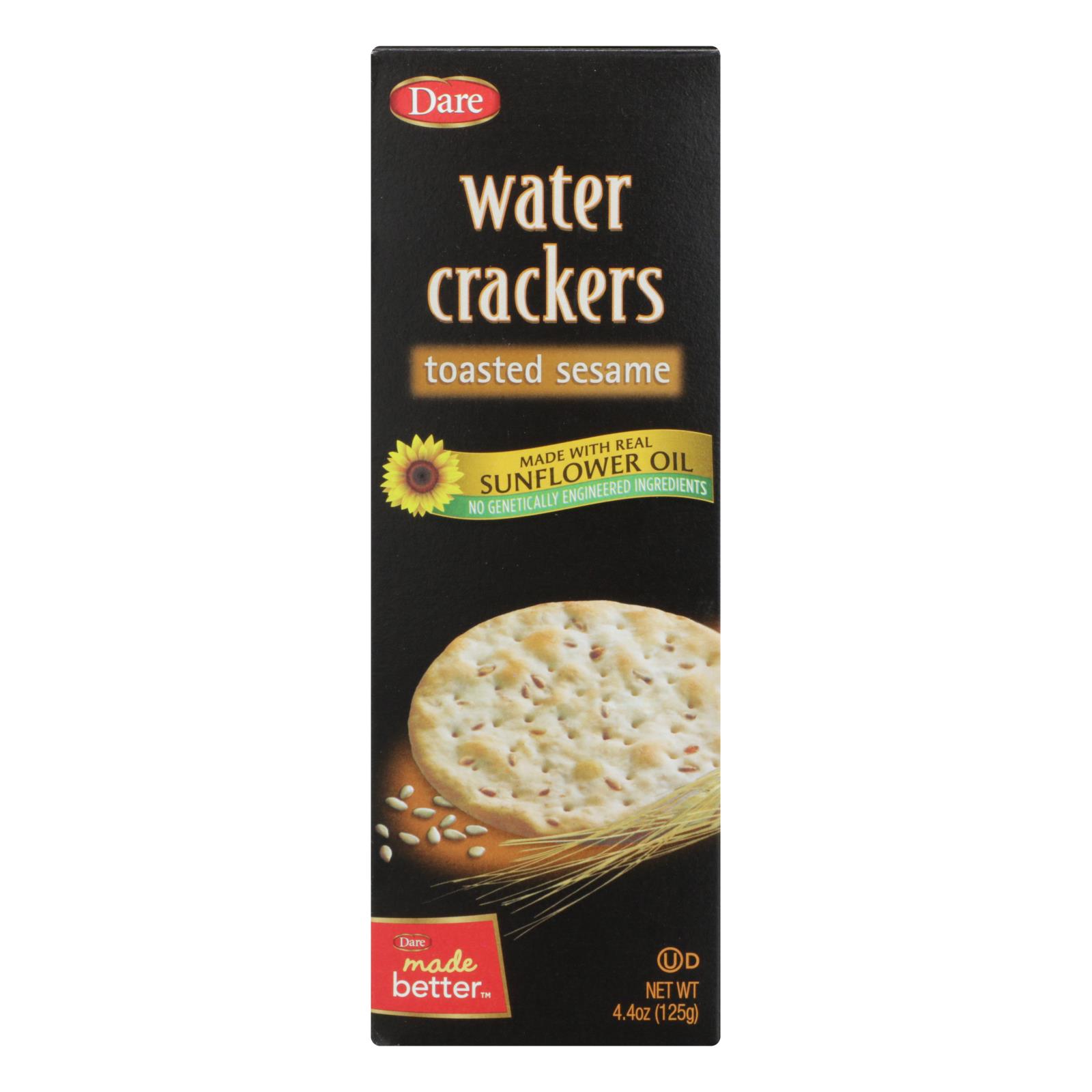 Dare Water Crackers Toasted Sesame Case Of 12 4.4 Oz. eBay