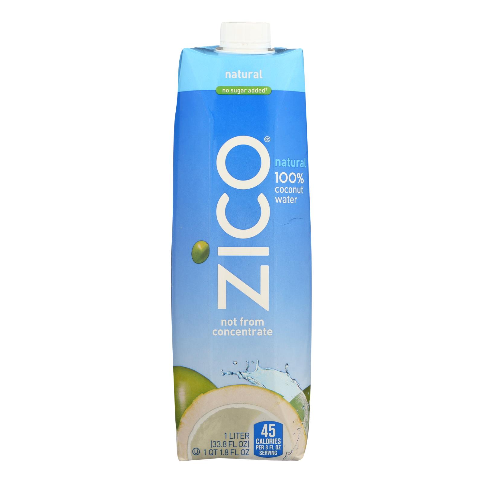 Zico Coconut Water Coconut Water Natural Case Of 12 1 Liter eBay
