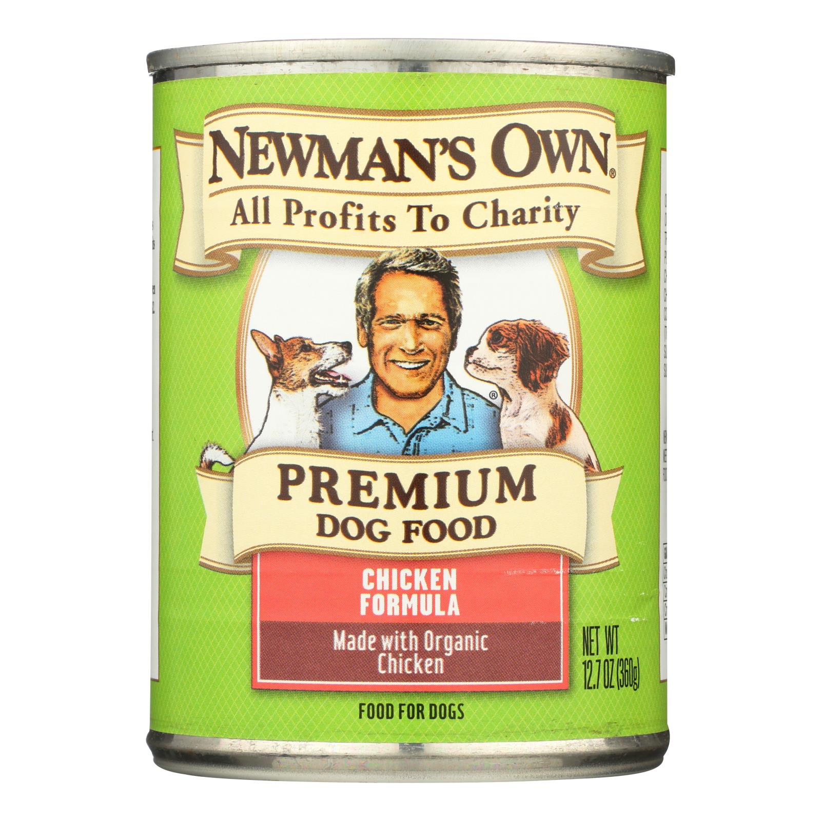 Newman's Own Organics Organic Dog Food Can Chicken Case Of 12 12.