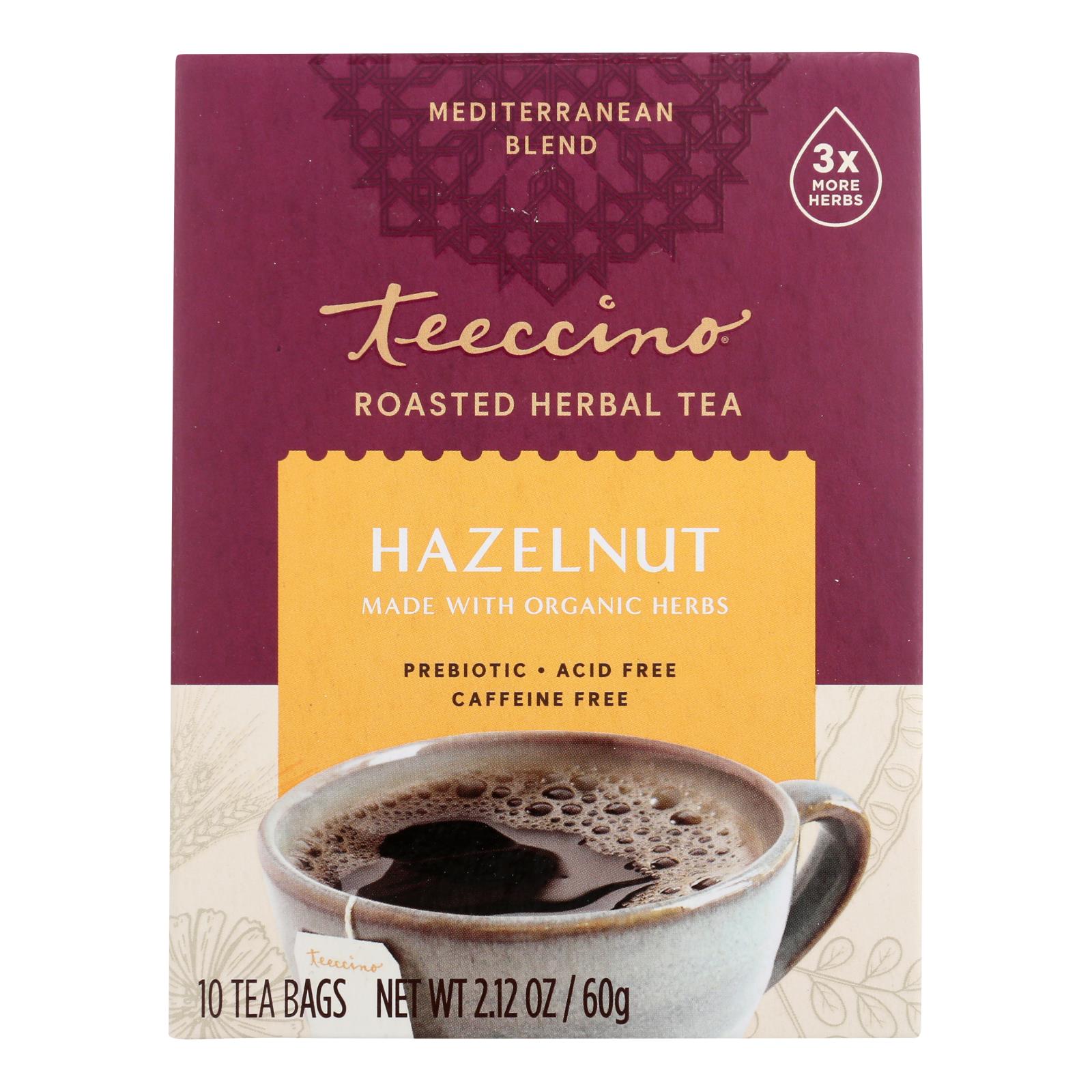 Teeccino Organic Tee Bags Mediterranean Hazelnut 10 Bags eBay